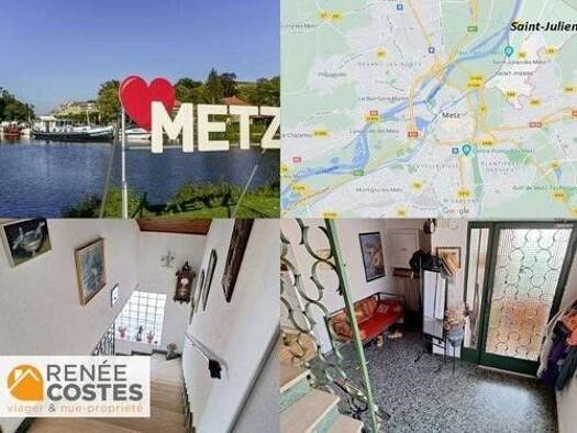 Maison en viager occupé Bouquet 39 550 € 7 pièces 5 chambres 139 m² 560 m² de terrain Saint-Julien-lès-Metz 57070