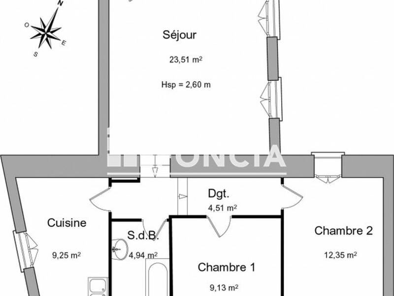 Maison à louer, 64m², CHALONNES SUR LOIRE