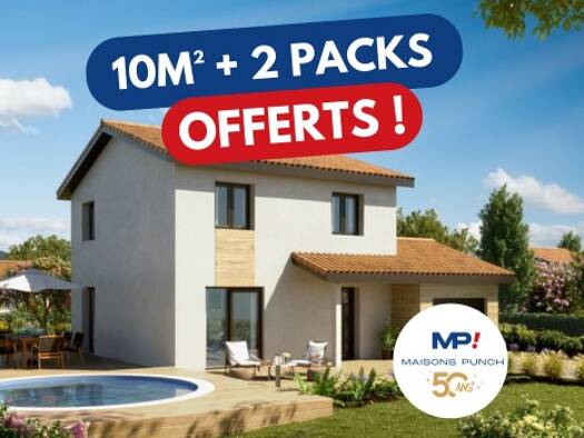 Terrain avec maison neuve à vendre 244 000 € 4 pièces 3 chambres 79 m² 400 m² de terrain Saint-Paul-de-Varax 01240