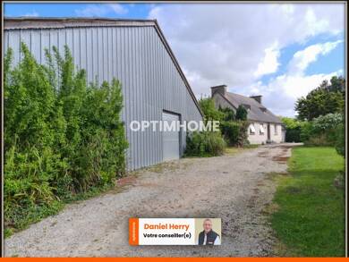 Maison de plain-pied à vendre 230 000 € 4 pièces 3 chambres 82 m² 2 438 m² de terrain Plougar 29440