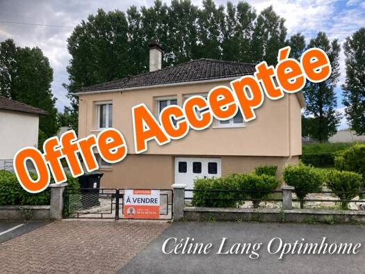 Maison de plain-pied à vendre 169 000 € 4 pièces 2 chambres 66 m² 491 m² de terrain Granges Moulues Est Charleville-Mézières 08000