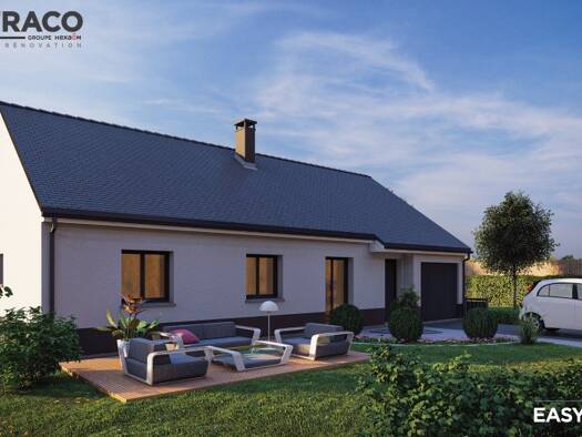 Terrain avec maison neuve à vendre 198 700 € 5 pièces 4 chambres 92 m² 1 400 m² de terrain Heuqueville 27700