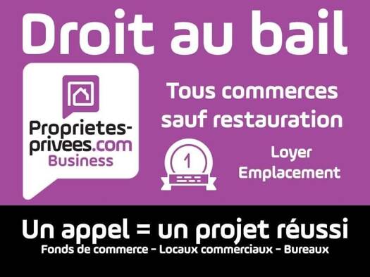 Local commercial avec bail commercial 850 € 54 m² de surface de vente Centre Rennes 35000