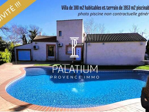 Villa à vendre - de 1.1M € 5 pièces 3 chambres 180 m² Marignane 13700