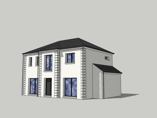 Terrain avec maison neuve à vendre 525 000 € 5 pièces 4 chambres 120 m² 640 m² de terrain Attainville 95570