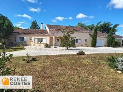 Maison en viager occupé Bouquet 77 200 € 5 pièces 3 chambres 185 m² 10 000 m² de terrain Lalinde 24150