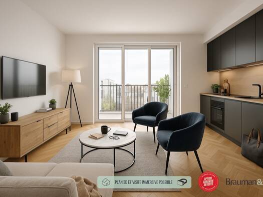 Appartement à vendre - neuf 159 900 € 1 pièce 30 m² 2ème étage Stella Cucq 62780