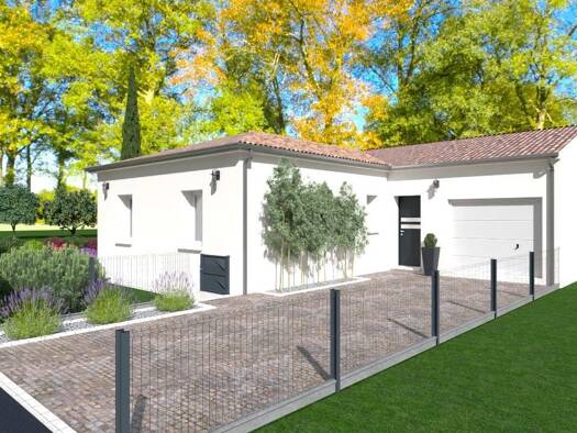 Terrain avec maison neuve à vendre 164 900 € 3 pièces 2 chambres 70 m² 611 m² de terrain Trois-Palis 16730