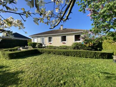 Maison de plain-pied à vendre 296 800 € 4 pièces 3 chambres 97 m² 992 m² de terrain Richebourg 78550