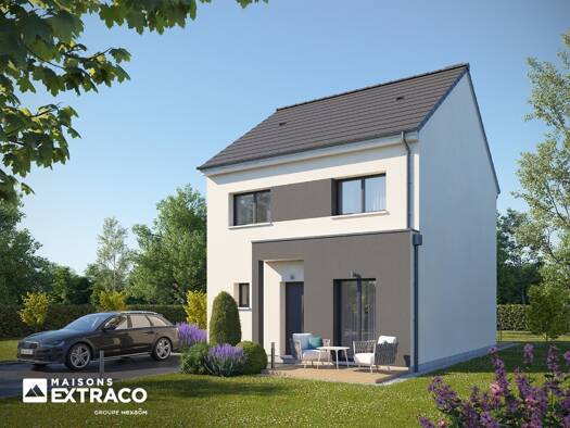 Terrain avec maison neuve à vendre 224 000 € 4 pièces 3 chambres 88 m² 1 100 m² de terrain Étaimpuis 76850