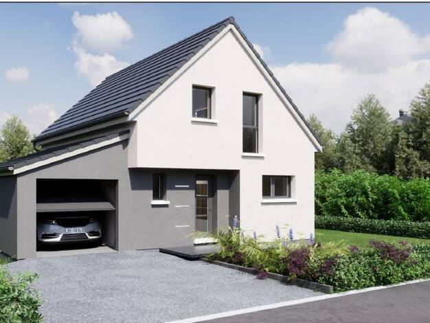 Terrain avec maison neuve à vendre 323 011 € 4 pièces 3 chambres 90,9 m² 340 m² de terrain Widensolen 68320