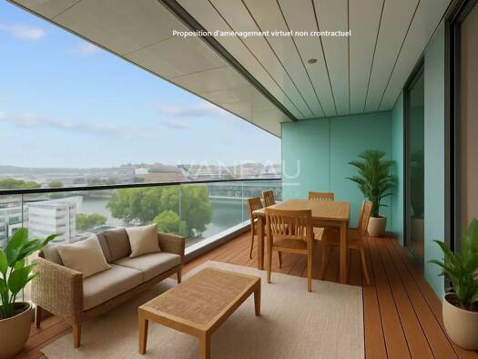 Appartement à vendre 1 145 000 € 4 pièces 3 chambres 100 m² Étage 8/9 Billancourt–Rives de Seine Boulogne-Billancourt 92100