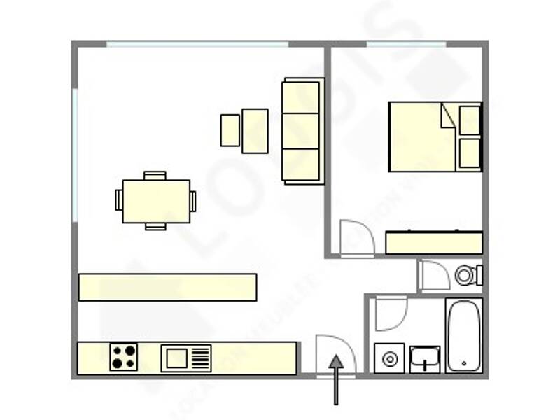 Maison à louer, 48m², PARIS 17E