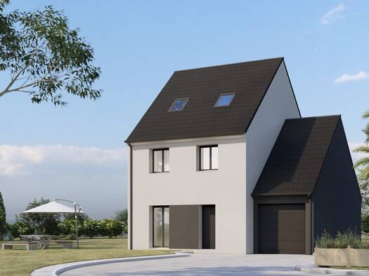 Terrain avec maison neuve à vendre 313 900 € 5 pièces 4 chambres 110 m² 500 m² de terrain Nogent-l'Abbesse 51420