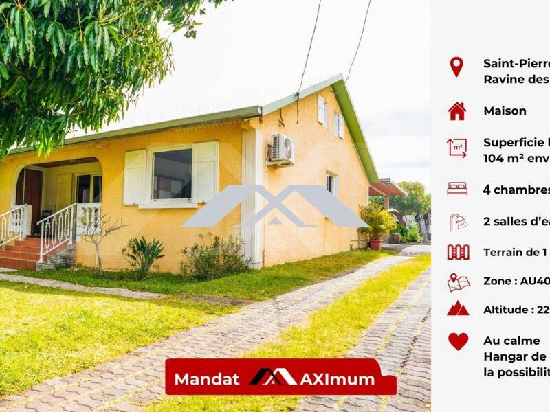 Maison à vendre, 104m², SAINT PIERRE