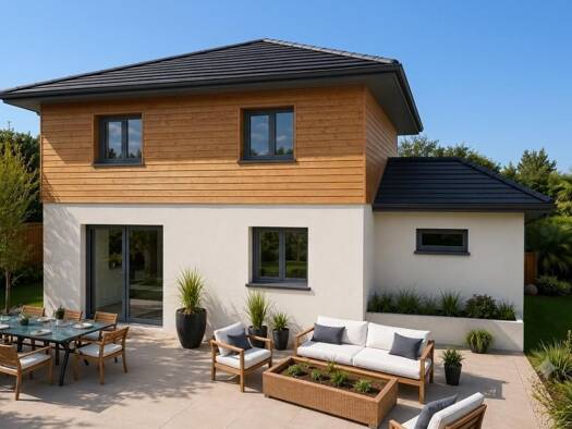 Terrain avec maison neuve à vendre 395 000 € 4 pièces 3 chambres 94 m² 750 m² de terrain Vailly 74470