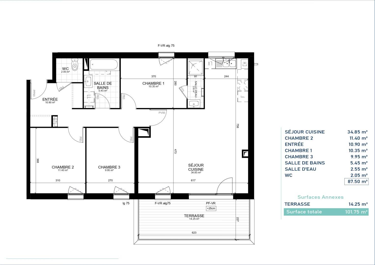 Maison à vendre, 93m², MARCQ EN BAROEUL