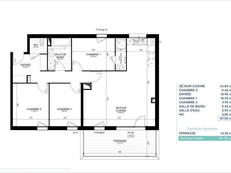Maison à vendre, 93m², MARCQ EN BAROEUL