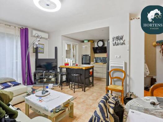 Appartement en viager occupé Bouquet 60 350 € 2 pièces 1 chambre 40 m² RDC/1 Apt 84400