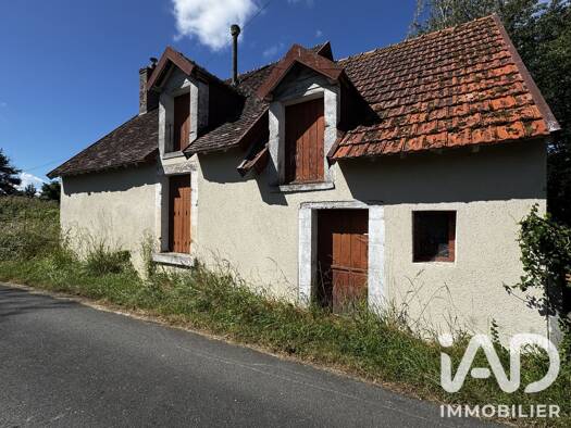Maison de plain-pied à vendre 34 500 € 2 pièces 1 chambre 55 m² 1 145 m² de terrain Val-Fouzon 36210