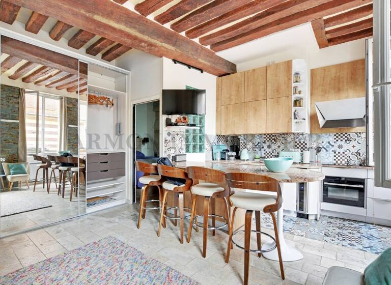 Appartement à louer - Neuf 2 000 € 2 pièces 1<br/>chambre 45 m²<br/>superficie 1er<br/>étage Sorbonne Paris 5ème 75005