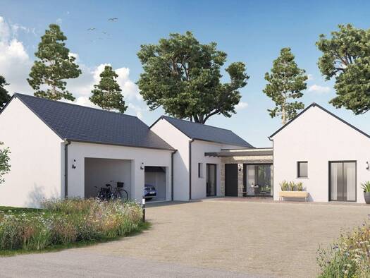 Terrain avec maison neuve à vendre 330 711 € 4 pièces 3 chambres 93 m² 610 m² de terrain Sens-de-Bretagne 35490