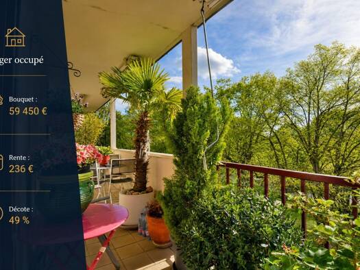 Appartement en viager occupé Bouquet 59 450 € 5 pièces 3 chambres 96 m² Étage 4/4 Laforest Châlons-en-Champagne 51000