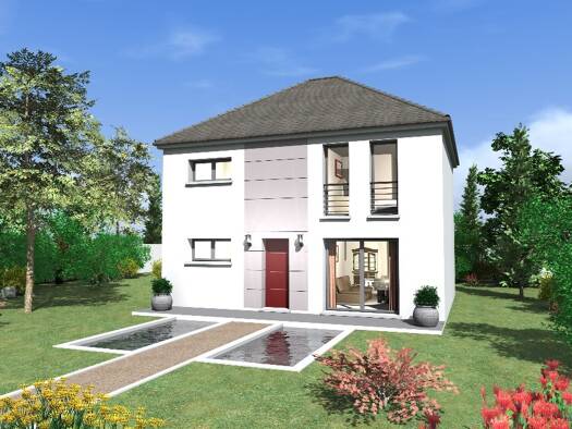 Terrain avec maison neuve à vendre 389 000 € 5 pièces 3 chambres 110 m² 375 m² de terrain Le Plessis-Aux-Bois 77165