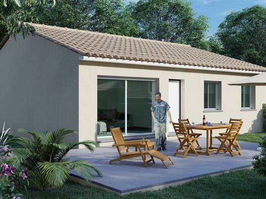 Terrain avec maison neuve à vendre 178 670 € 2 pièces 1 chambre 51 m² 202 m² de terrain Montpezat 30730