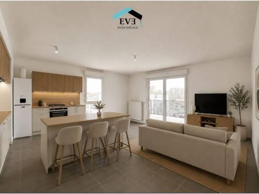 Appartement à vendre - Première occupation 260 000 € 4 pièces 3 chambres 76,17 m² Étage 3/4 Pont-de-Chéruy 38230