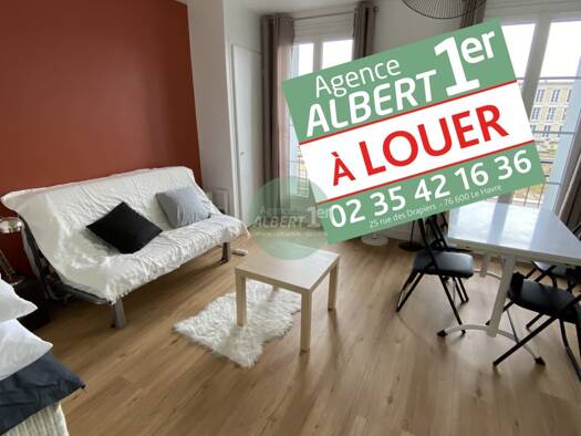 Appartement à louer 560 € 1 pièce 27,3 m² Étage 3/4 Le Havre 76600