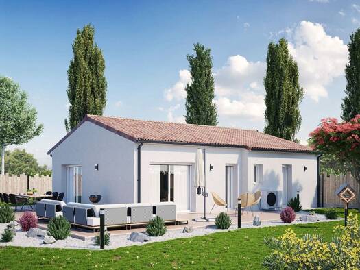 Terrain avec maison neuve à vendre 161 732 € 3 pièces 2 chambres 69 m² 459 m² de terrain Béruges 86190