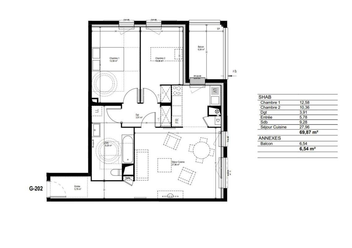 Maison à vendre, 69m², MERIGNAC