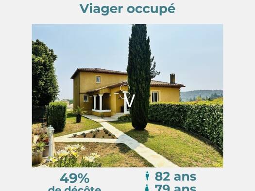 Maison en viager occupé Bouquet 141 300 € 6 pièces 4 chambres 132 m² Le Val 83143