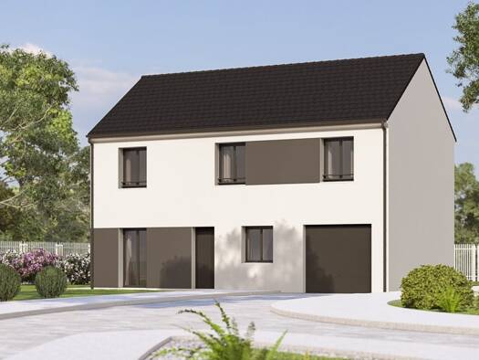 Terrain avec maison neuve à vendre 290 900 € 4 pièces 3 chambres 108 m² 712 m² de terrain Coulommiers 77120