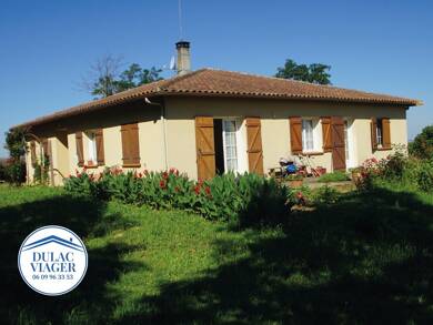 Maison en viager occupé Bouquet 100 000 € 7 pièces 4 chambres 154 m² 54 000 m² de terrain Escazeaux 82500