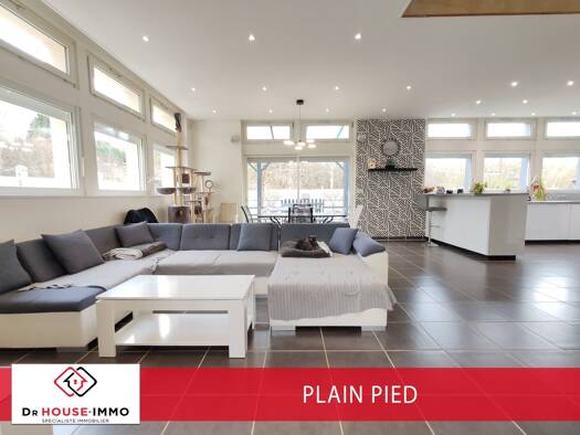 Maison de plain-pied à vendre 239 000 € 5 pièces 2 chambres 150 m² 450 m² de terrain Cité du Barlin 62620