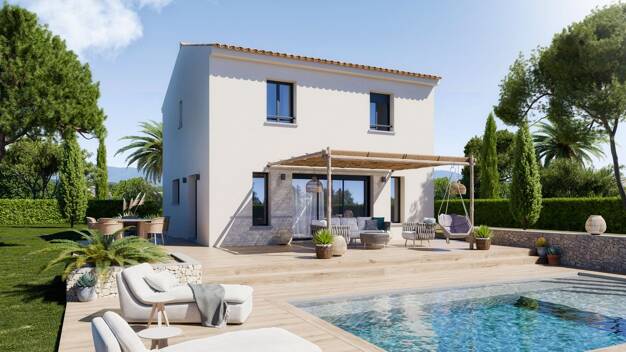 Terrain avec maison neuve à vendre 428 120 € 4 pièces 3 chambres 85 m² 951 m² de terrain Cuers 83390