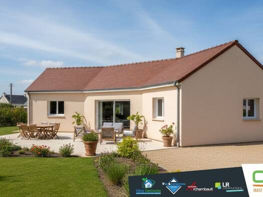 Terrain avec maison neuve à vendre 379 000 € 4 pièces 3 chambres 95 m² 330 m² de terrain Aeroport-Ecarts Saint-Jacques-de-la-Lande 35136