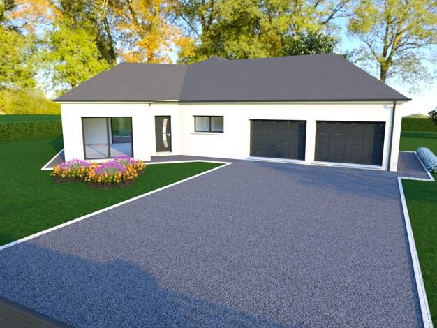 Terrain avec maison neuve à vendre 343 000 € 4 pièces 3 chambres 130 m² 800 m² de terrain Bourg Saint-Doulchard 18230