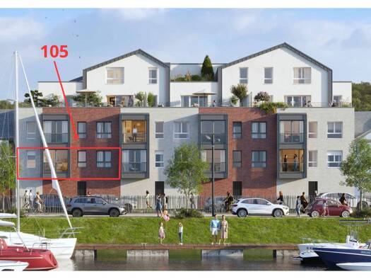 Appartement à vendre - neuf 369 000 € 3 pièces 2 chambres 86 m² dès le 30/09/2027 Moderne Le Tréport 76470