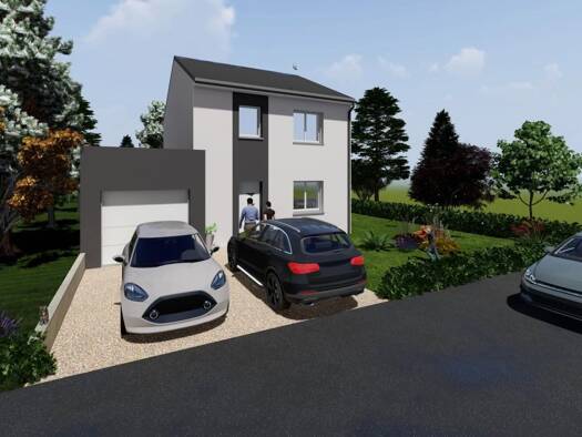 Terrain avec maison neuve à vendre 385 500 € 6 pièces 4 chambres 107 m² Antilly 57640