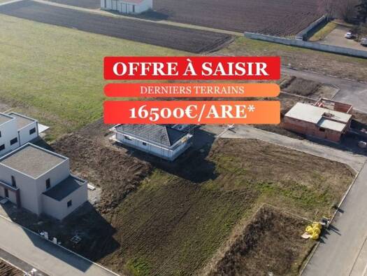 Terrain constructible à vendre 91 575 € 555 m² de terrain Dessenheim 68600