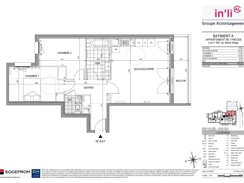 Maison à louer, 65m², CERGY