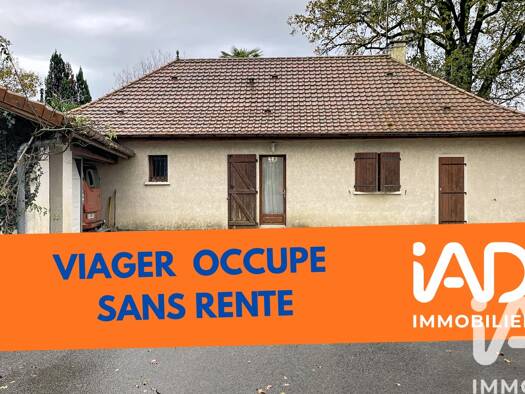 Maison de plain-pied en viager 116 000 € 4 pièces 3 chambres 96 m² 1 385 m² de terrain Athos-Aspis 64390