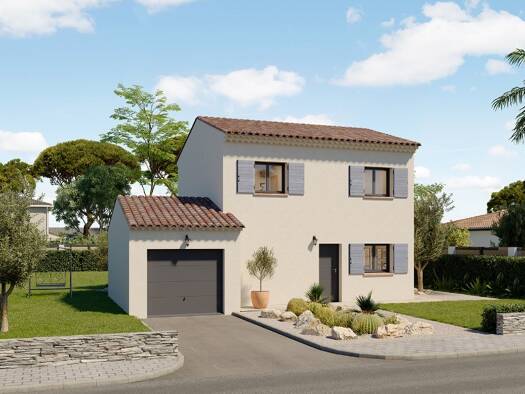 Terrain avec maison neuve à vendre 387 000 € 4 pièces 3 chambres 78 m² 400 m² de terrain Rognes 13840