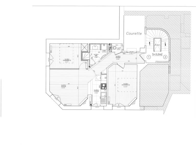 Maison à louer, 54m², PARIS 14E