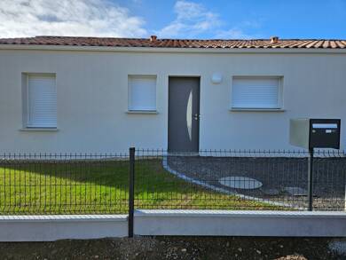 Maison de plain-pied à louer - Neuf 860 € 3 pièces 2 chambres 77 m² 417 m² de terrain L Aiguillon sur Vie 85220