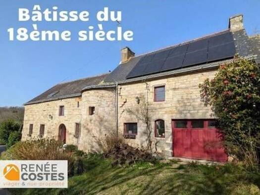 Maison en viager occupé Bouquet 71 760 € 6 pièces 4 chambres 162 m² 1 491 m² de terrain Séglien 56160