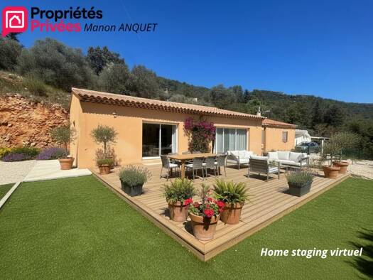 Maison de plain-pied à vendre 415 000 € 4 pièces 3 chambres 140 m² 3 000 m² de terrain Signes 83870